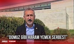 “Domuz Gibi Haram Yemek Serbest”