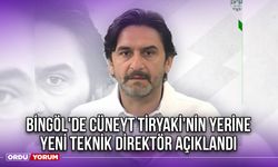 Bingöl'de Cüneyt Tiryaki'nin Yerine Yeni Teknik Direktör Açıklandı