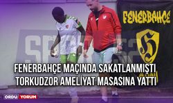 Fenerbahçe Maçında Sakatlanmıştı, Torkudzor Ameliyat Masasına Yattı