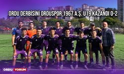 Ordu Derbisini Orduspor 1967 A.Ş. U19 Kazandı 0-2