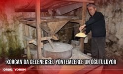 Korgan’da Geleneksel Yöntemlerle Un Öğütülüyor