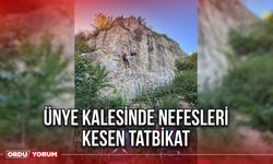 Ünye Kalesinde Nefesleri kesen Tatbikat