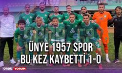 Ünye 1957 Spor Bu Kez Kaybetti 1-0