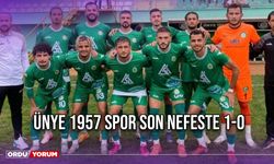 Ünye 1957 Spor Son Nefeste 1-0