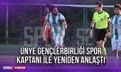 Ünye Gençlerbirliği Spor, Kaptanı İle Yeniden Anlaştı