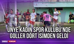 Ünye Kadın Spor Kulübü'nde Goller Dört İsimden Geldi