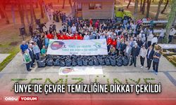 Ünye’de Çevre Temizliğine Dikkat Çekildi