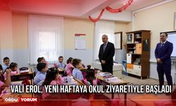 Vali Erol, Yeni Haftaya Okul Ziyaretiyle Başladı