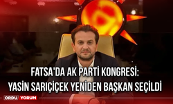 Fatsa'da AK Parti Kongresi: Yasin Sarıçiçek Yeniden Başkan Seçildi