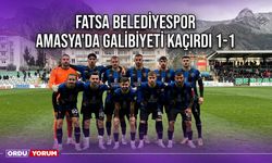 Fatsa Belediyespor Amasya'da Galibiyeti Kaçırdı 1-1