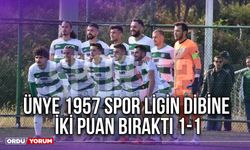 Ünye 1957 Spor Ligin Dibine İki Puan Bıraktı 1-1