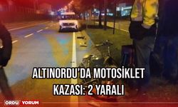 Altınordu’da motosiklet kazası: 2 Yaralı