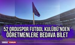 52 Orduspor Futbol Kulübü'nden Öğretmenlere Bedava Bilet