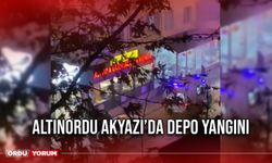 Altınordu Akyazı’da Depo Yangını