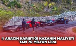 4 aracın karıştığı kazanın maliyeti tam 70 milyon lira