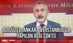 Adıgüzel: Ankara ve İstanbul’da Yapılan Algı Çöktü