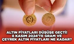 Altın Fiyatları Düşüşe Geçti! 8 Kasım 2024'te Gram ve Çeyrek Altın Fiyatları Ne Kadar?