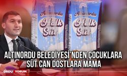 Altınordu Belediyesi’nden Çocuklara Süt Can Dostlara Mama