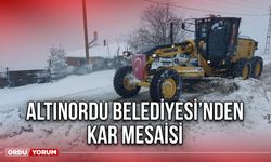 Altınordu Belediyesi’nden Kar Mesaisi