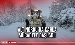 Altınordu’da Karla Mücadele Başladı!