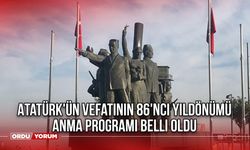 Atatürk'ün Vefatının 86'ncı Yıldönümü Anma Programı Belli Oldu