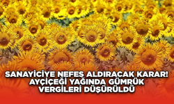 Sanayiciye Nefes Aldıracak Karar! Ayçiçeği Yağında Gümrük Vergileri Düşürüldü