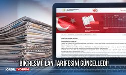 BİK Resmi İlan Tarifesini Güncelledi!