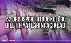 52 Orduspor Futbol Kulübü, Bilet Fiyatlarını Açıkladı