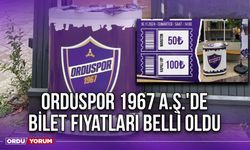 Orduspor 1967 A.Ş.'de Bilet Fiyatları Belli Oldu