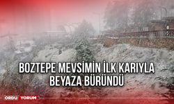 Boztepe Mevsimin İlk Karıyla Beyaza Büründü