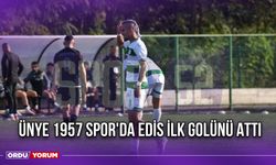 Ünye 1957 Spor'da Edis İlk Golünü Attı