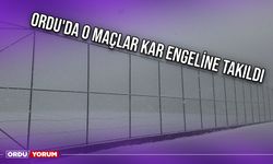 Ordu'da O Maçlar Kar Engeline Takıldı