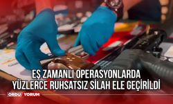 Eş Zamanlı Operasyonlarda Yüzlerce Ruhsatsız Silah Ele Geçirildi