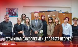 Etem Kibar’dan Öğretmenlere Pasta Hediyesi