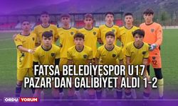 Fatsa Belediyespor U17, Pazar'dan Galibiyet Aldı 1-2