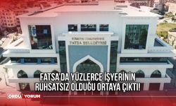 Fatsa’da Yüzlerce İşyerinin Ruhsatsız Olduğu Ortaya Çıktı!