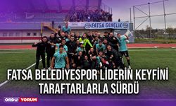 Fatsa Belediyespor Liderin Keyfini Taraftarlarla Sürdü