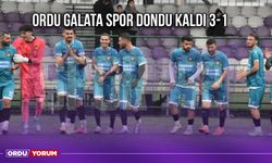 Ordu Galata Spor Dondu Kaldı 3-1