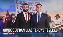 Gündoğdu'dan Ulaş Tepe'ye Teşekkür