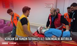 Korgan’da Yangın Tatbikatı ile Farkındalık Artırıldı