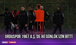 Orduspor 1967 A.Ş.'de İki Günlük İzin Bitti