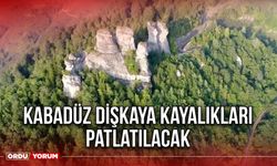 Kabadüz Dişkaya Kayalıkları Patlatılacak