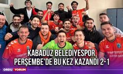 Kabadüz Belediyespor, Perşembe'de Bu Kez Kazandı 2-1