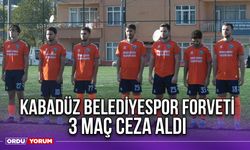 Kabadüz Belediyespor Forveti 3 Maç Ceza Aldı