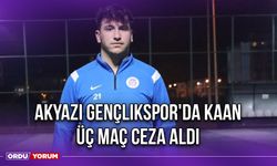 Akyazı Gençlikspor'da Kaan Üç Maç Ceza Aldı