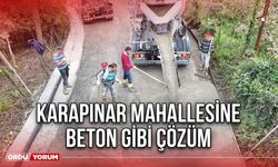 Karapınar Mahallesine Beton Gibi Çözüm