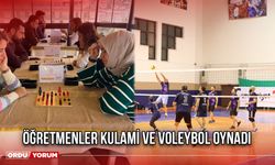 Öğretmenler Kulami ve Voleybol Oynadı