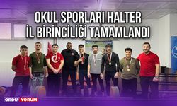 Okul Sporları Halter İl Birinciliği Tamamlandı