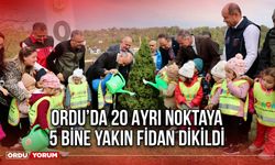 Ordu’da 20 Ayrı Noktaya 5 Bine Yakın Fidan Dikildi