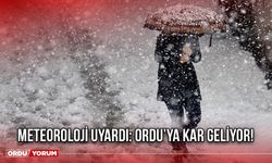 Meteoroloji Uyardı: Ordu’ya Kar Geliyor!